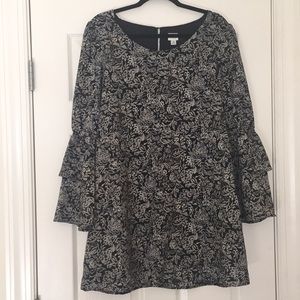 A New Day Ruffled Long-Sleeved Dress
